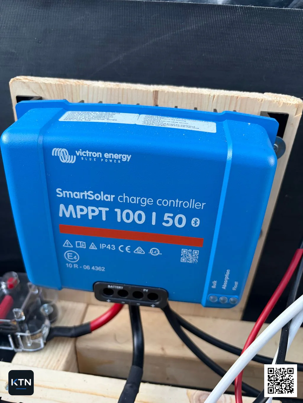 Victron SmartSolar MPPT 100/50 in der Anlage montiert